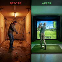 Simbox Golf Simulator Enclosure - 7 Sizes Available — Before & After