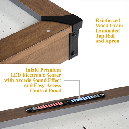 7 Ft. Urban Air Hockey Table with Pusher and Puck Set by